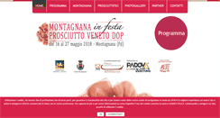Desktop Screenshot of festadelprosciuttoamontagnana.it