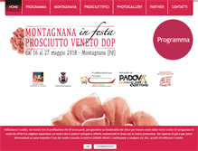 Tablet Screenshot of festadelprosciuttoamontagnana.it